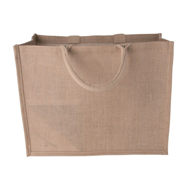 Promotional Jute bag laying model - Image 1