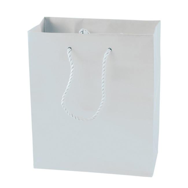 Promotional Matt paper bag 160 x 190 x 80 mm - Image 2