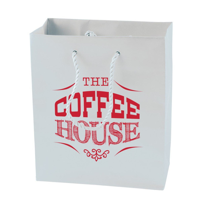 Promotional Matt paper bag 270 x 370 x 120mm - Image 1