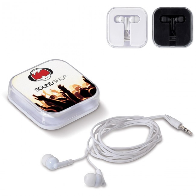 Promotional Earbuds set square box - Image 1