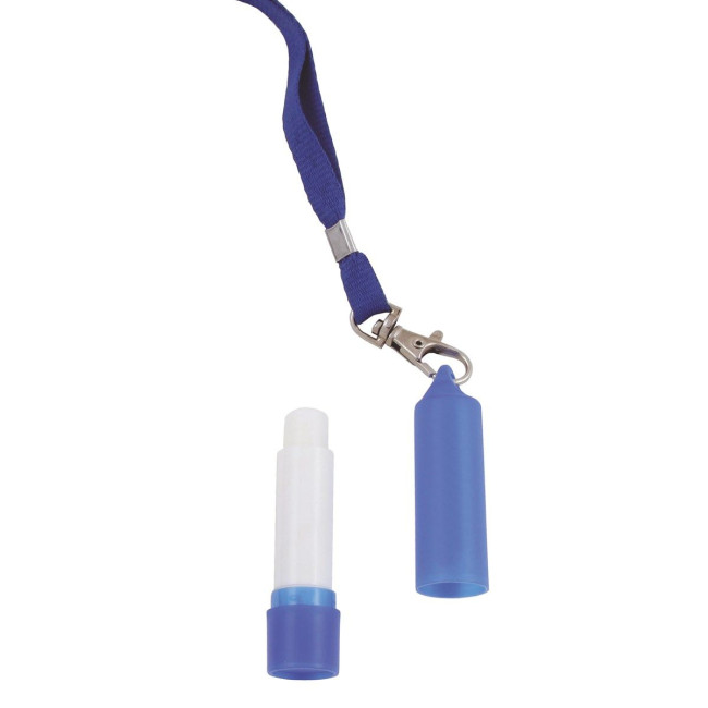 Promotional Lip balm with plain lanyard - Image 1