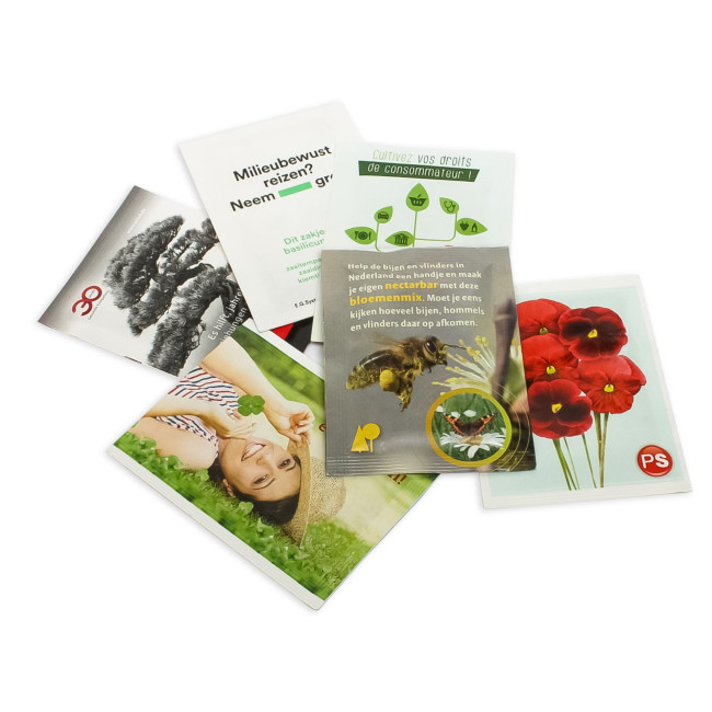 Promotional Seed Bag Postcard