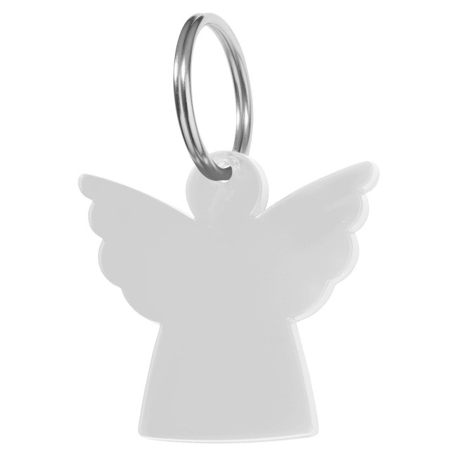 Promotional Angel Plastic Keyring  - Image 2