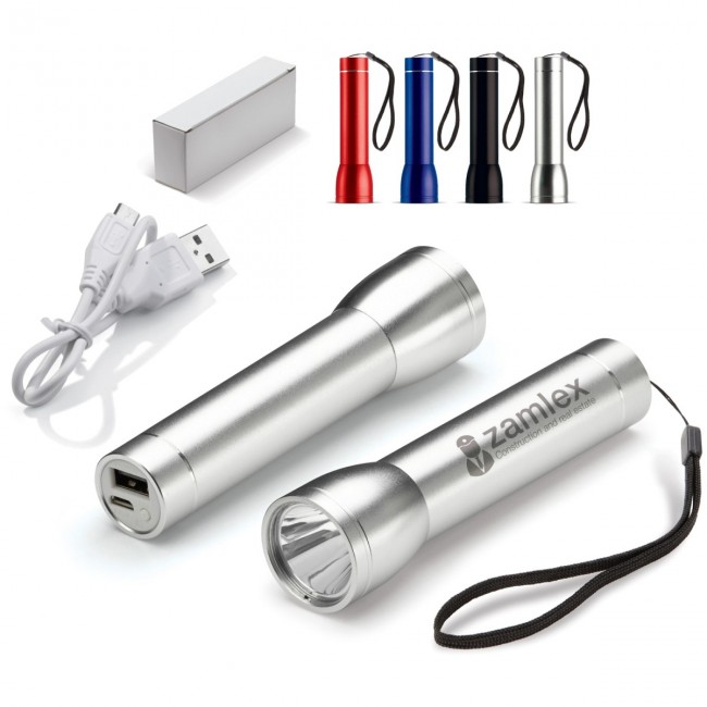 Promotional Powerbank flashlight 2200mAh - Image 2