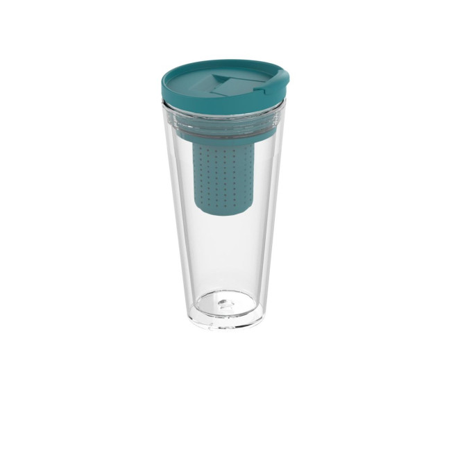 Promotional Mocha Insulated Cup With Tea Strainer - Image 2