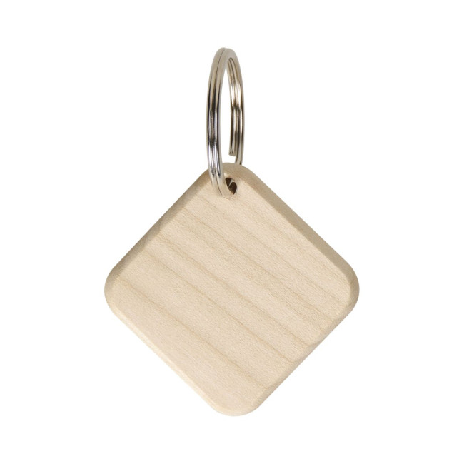 Promotional Square Maplewood Keyring