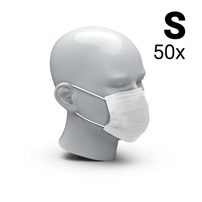 Promotional Mouth And Nose Mask 3-Ply Set Of 50 Size S