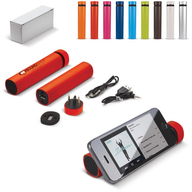 Promotional Powerbank with speaker, 2200mAh - Image 2