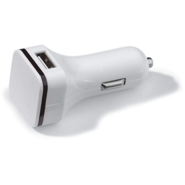 Promotional USB car charger square - Image 1