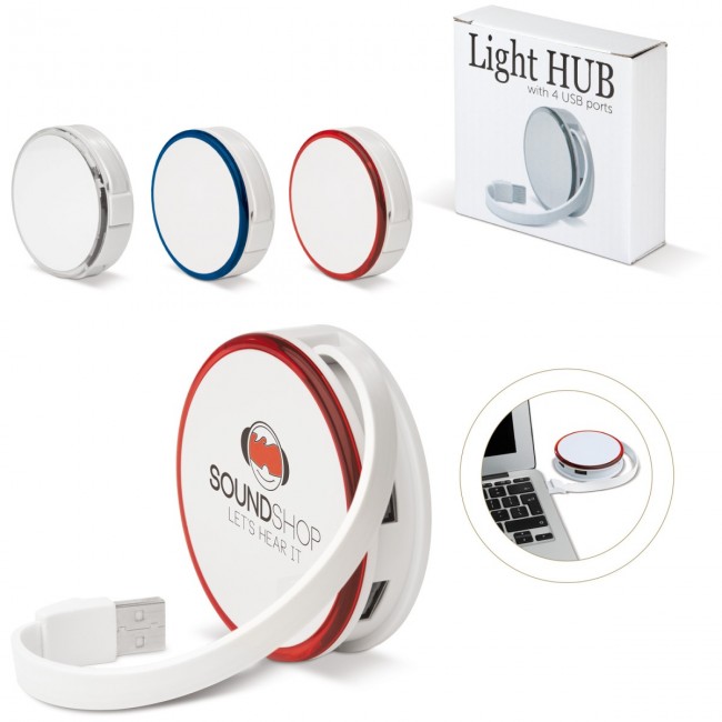 Promotional Light hub with 4 USB ports - Image 2