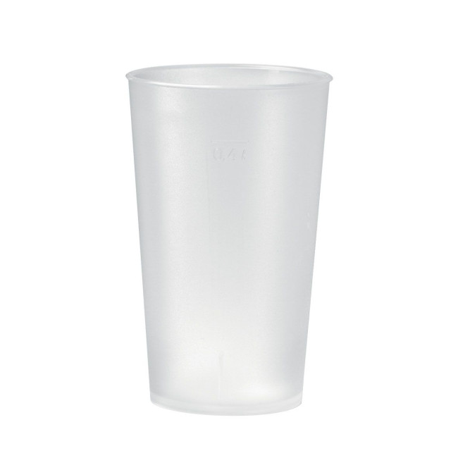 Promotional Plastic Reusable Drinking Cup 0.4L - Image 2