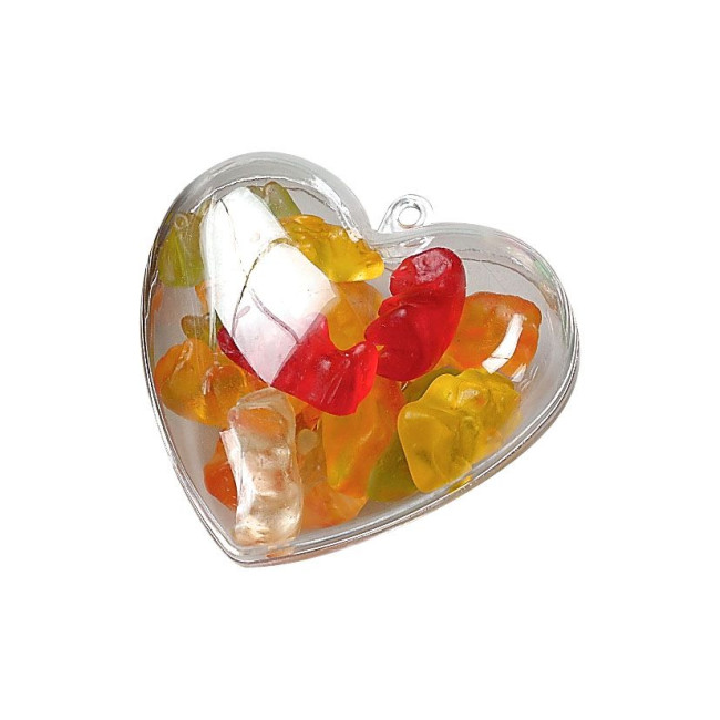 Promotional Mini Heart Plastic Bauble  - Image 3