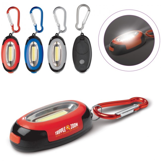 Promotional COB light with carabiner - Image 1