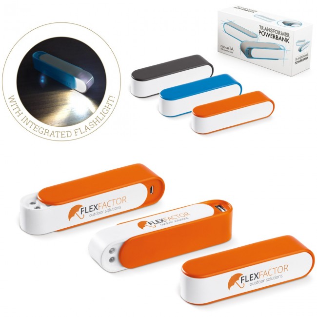 Promotional Transformer powerbank 2200mAh - Image 1