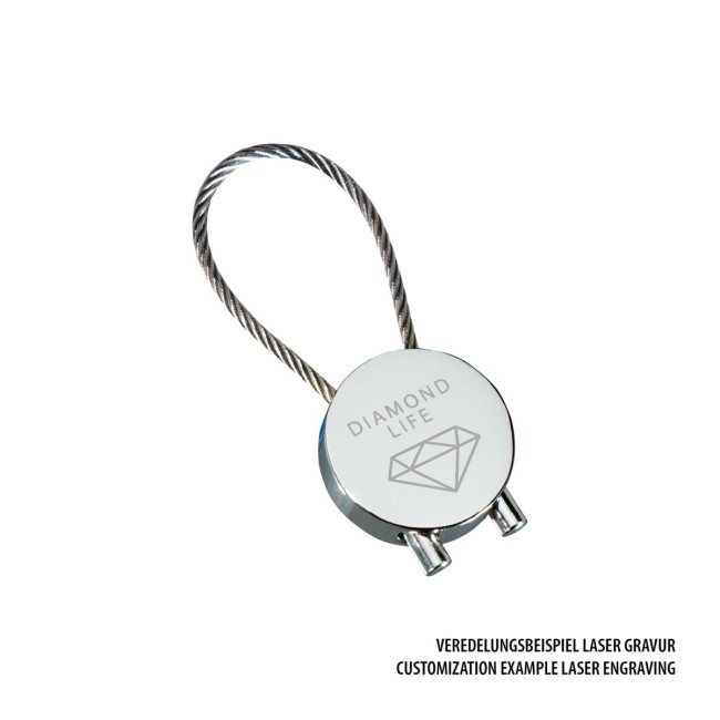 Promotional Cable Metal Keyring - Image 5