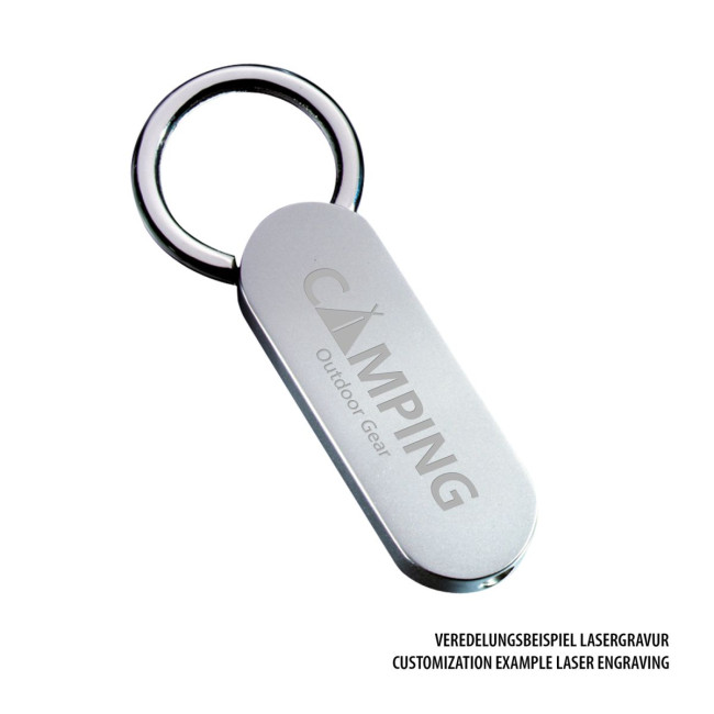 Promotional Classic Small Metal Keyring - Image 3