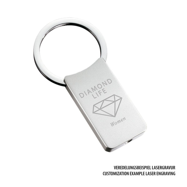 Promotional Large Classic Metal Keyring - Image 2