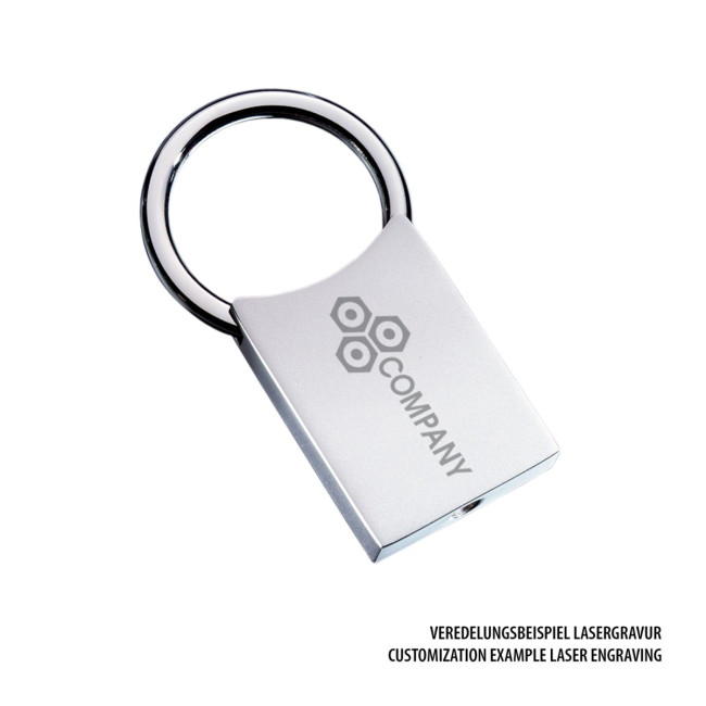 Promotional Large Classic Metal Keyring - Image 3