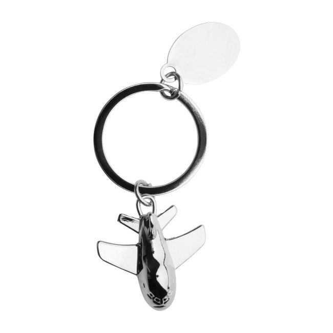 Promotional 3D Aeroplane Metal Keyring - Image 2