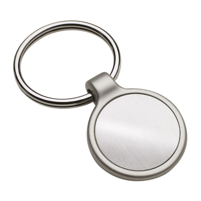 Promotional Round Metal Keyring - Image 1