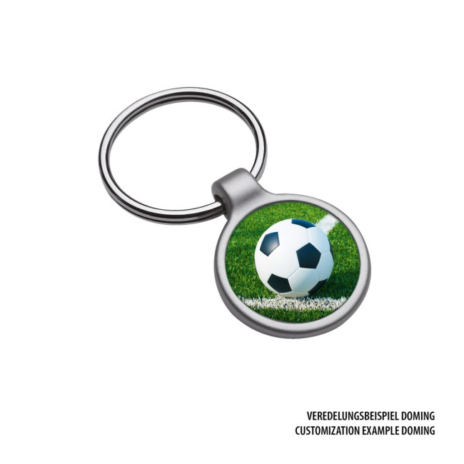 Promotional Round Metal Keyring - Image 2