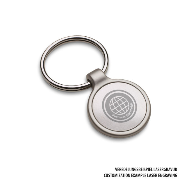 Promotional Round Metal Keyring - Image 3