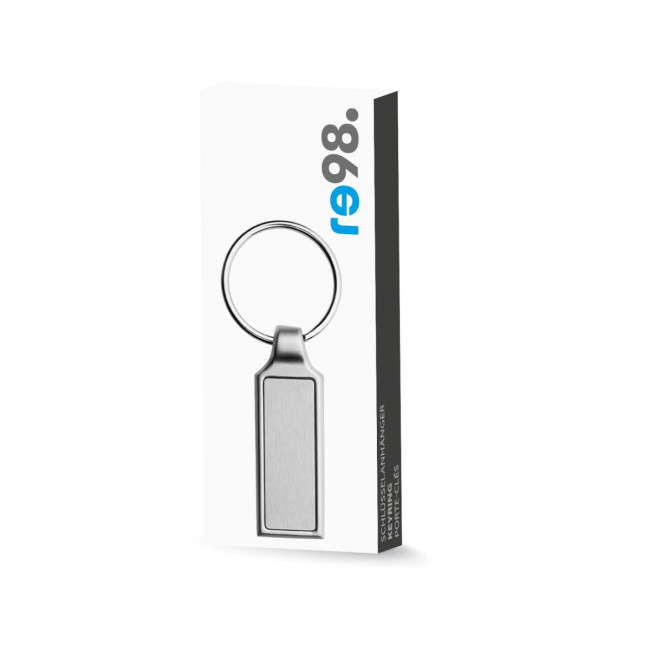 Promotional Rectangle Metal Keyring - Image 4