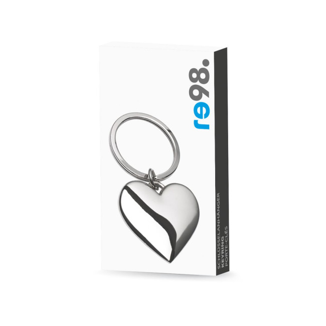 Promotional Heart Metal Keyring - Image 2