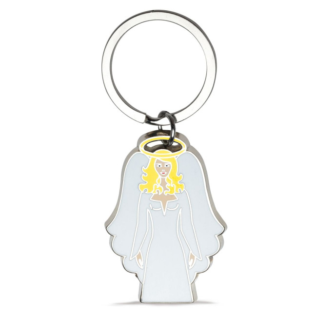 Promotional White Angel Metal Keyring - Image 2