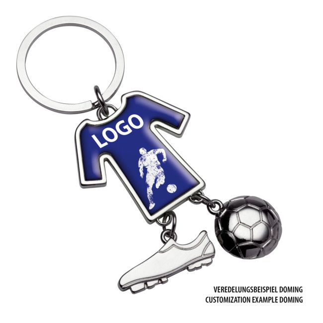 Promotional Football Shirt Metal Keyring - Image 5