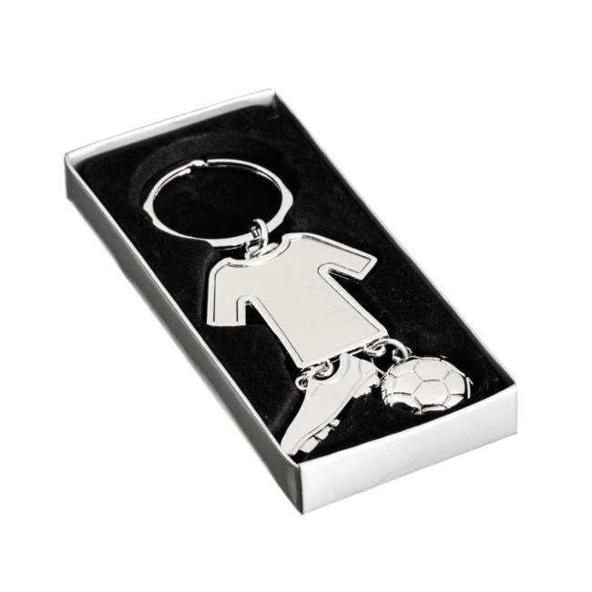 Promotional Football Shirt Metal Keyring - Image 7