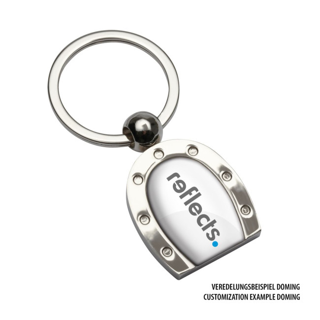 Promotional Horse Shoe Metal Keyring - Image 2