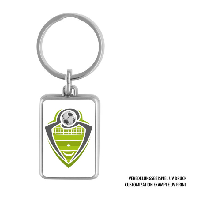 Promotional Rectangle Metal Keyring - Image 5