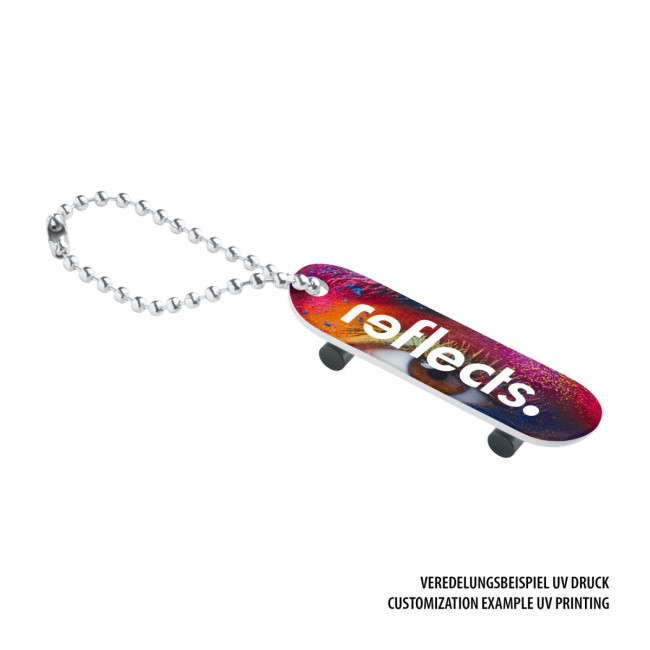 Promotional Skateboard Metal Keyring - Image 3