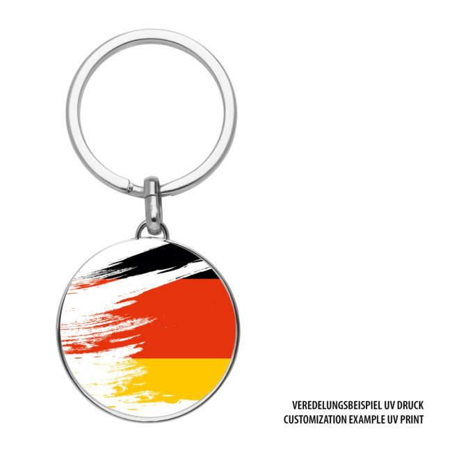 Promotional Round Metal Keyring - Image 5