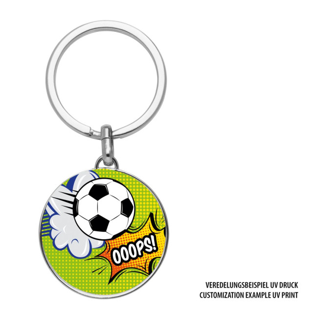 Promotional Round Metal Keyring - Image 6