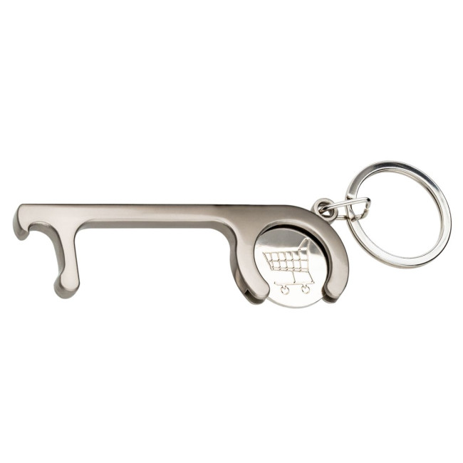 Promotional Hygienic Bottle Opener Keyring - Image 1