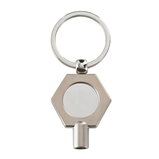 Key Ring RE98-DELIVERY matt-silver finish, matt-silver finish