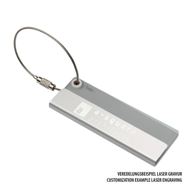 Promotional Metal Cable Luggage Tag - Image 3