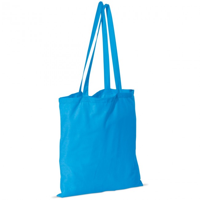 Promotional Cotton shoulderbag, middle blue - Image 2