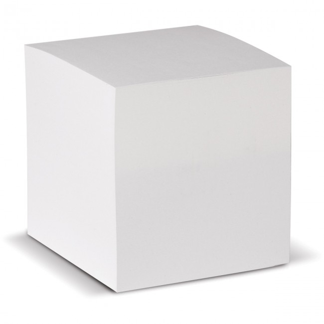 Promotional Cube pad white, 90x90x90mm - Image 1