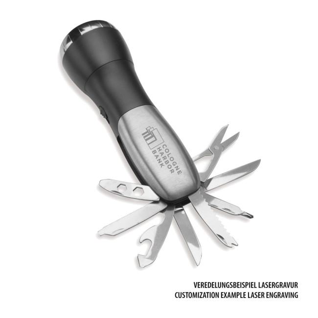 Promotional Osinniki LED torch with multi tool - Image 5