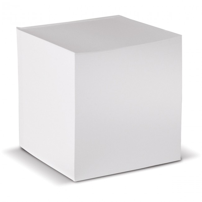 Promotional Cube pad white, 100x100x100mm - Image 1