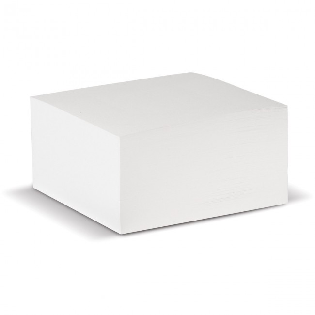 Promotional Cube pad white, 100x100x50mm - Image 1