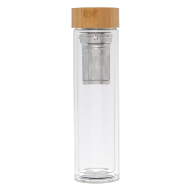 Promotional Sledge Glass bottle with tea strainer - Image 4