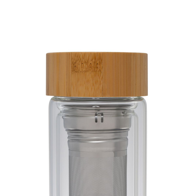 Promotional Sledge Glass bottle with tea strainer - Image 5