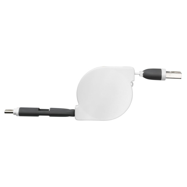 Promotional 3-in-1 retractable charging cable
