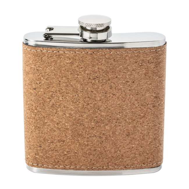 Promotional Cork Hip Flask - Image 3