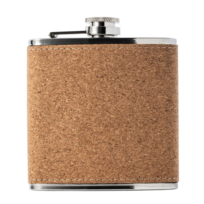 Promotional Cork Hip Flask - Image 4