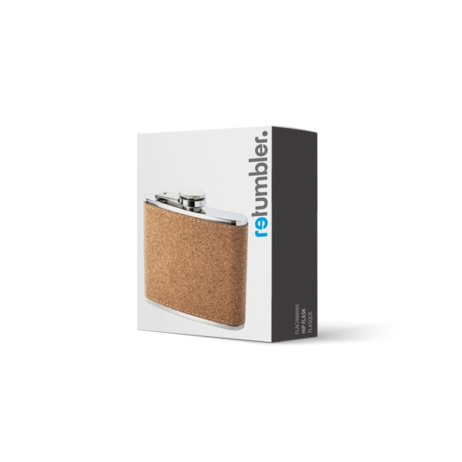 Promotional Cork Hip Flask - Image 5